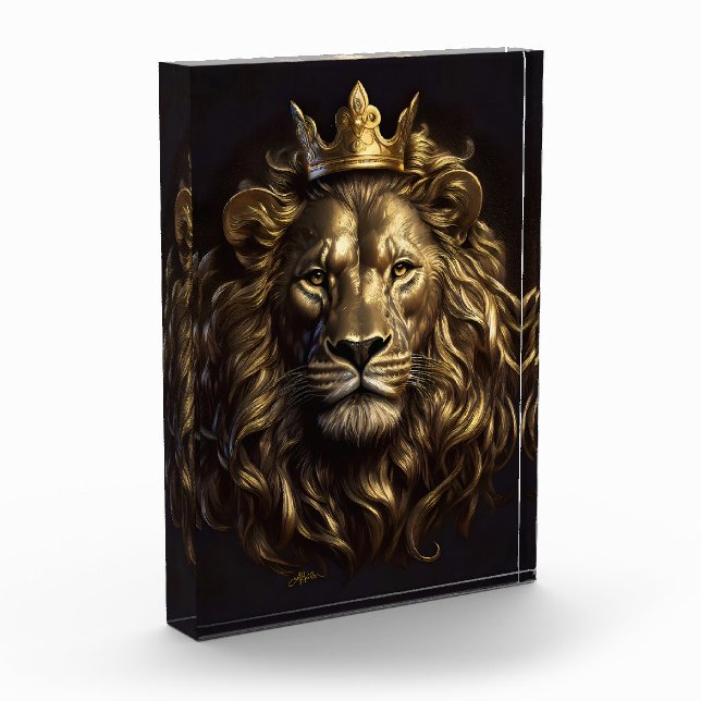 The King! The Not-So-Cowardly Lion of Oz Photo Block (Left)