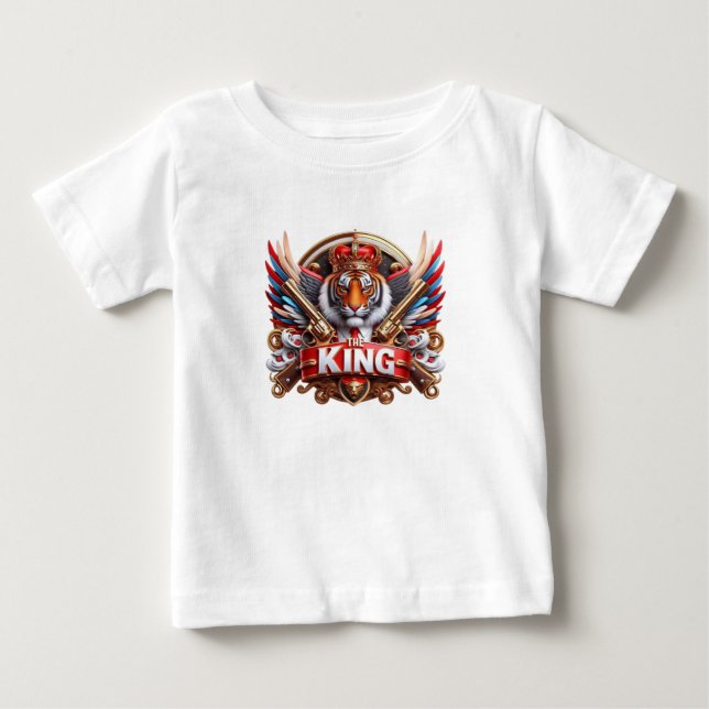 THE KING Typography T-Shirt Design (Front)
