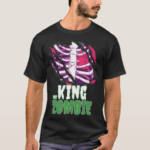 The King Zombie Funny Halloween Family Zombie Matc T-Shirt