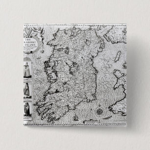 The Kingdom of Ireland 15 Cm Square Badge