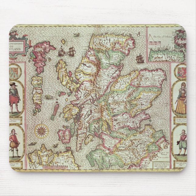 The Kingdome of Scotland, engraved by Jodocus Mouse Mat (Front)