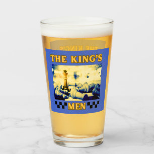 The King's Men Chess Player Glass