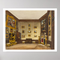 The King's Writing Closet, Hampton Court, from 'Th