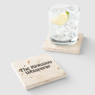 the kinkajou whisperer stone coaster