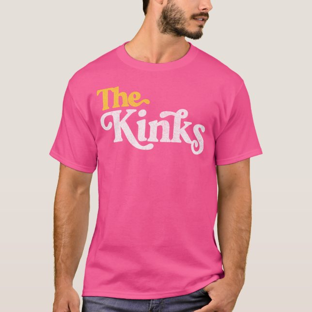 The Kinks   Retro Faded Style T-Shirt (Front)