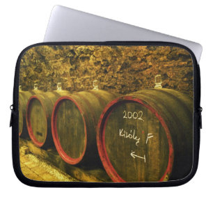 The Kiralyudvar winery: Barrels with Tokaj wine Laptop Sleeve