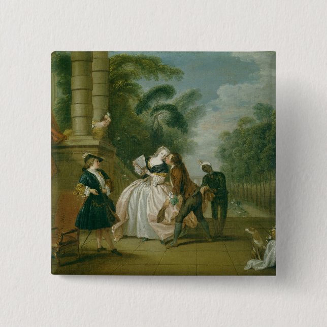 The Kiss 15 Cm Square Badge (Front)