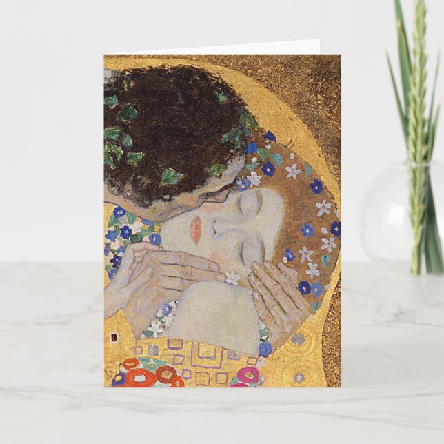 The Kiss, 1907-08 Card (Front)