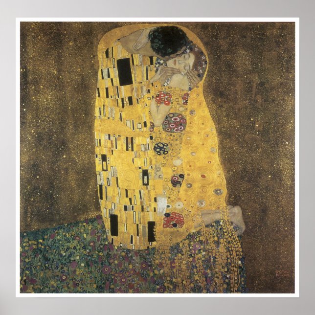 The Kiss, 1907-08 Gustav Klimt Poster (Front)