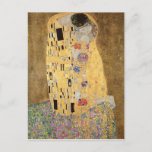 The Kiss, 1907-08 Postcard<br><div class="desc">The Kiss,  1907-08 | by Gustav Klimt | Art Location: Osterreichische Galerie Belvedere,  Vienna,  Austria | Austrian Artist | Image Collection Number: XAM601</div>