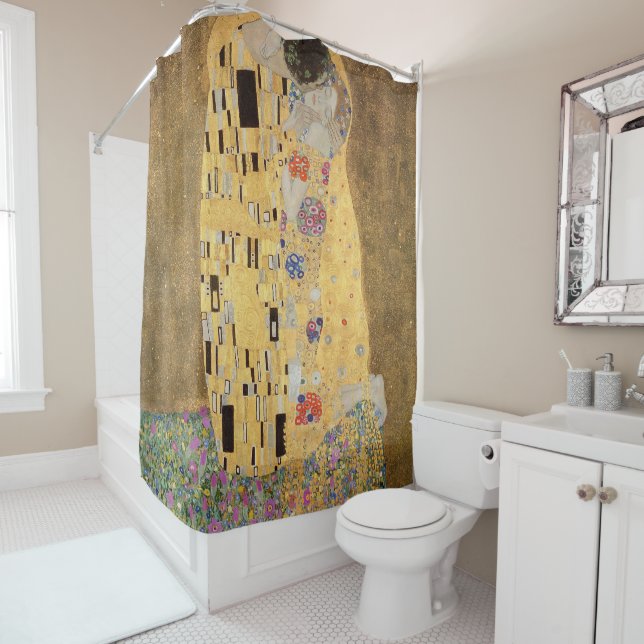 The Kiss, 1907-08 Shower Curtain (In Situ)