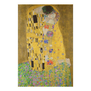 The Kiss, Art Nouveau Oil Painting, Gustav Klimt Photo Print