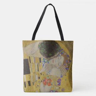 The Kiss, Art Nouveau Oil Painting, Gustav Klimt Tote Bag