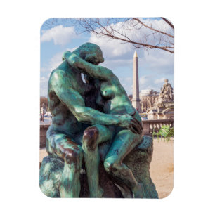 The Kiss by Auguste Rodin at the Tuileries, Paris Magnet
