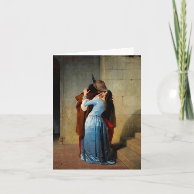 The Kiss by Francesco Hayez Thank You Card (Front)
