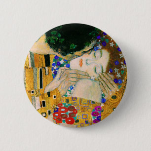 The Kiss by Gustav Klimt 6 Cm Round Badge