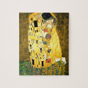 The Kiss by Gustav Klimt Art Nouveau Jigsaw Puzzle