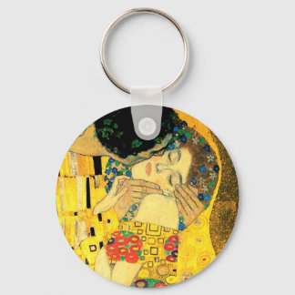 The Kiss by Gustav Klimt Art Nouveau Key Ring