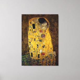 The Kiss by Gustav Klimt Canvas Print