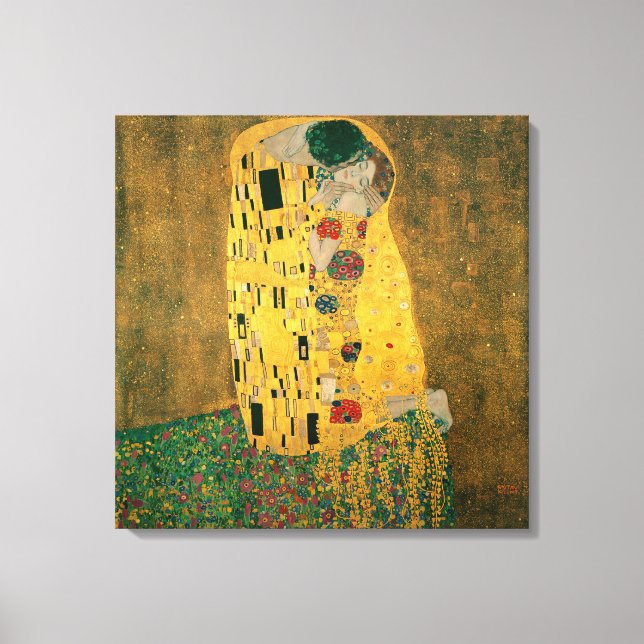 The Kiss by Gustav Klimt Canvas Print (Front)