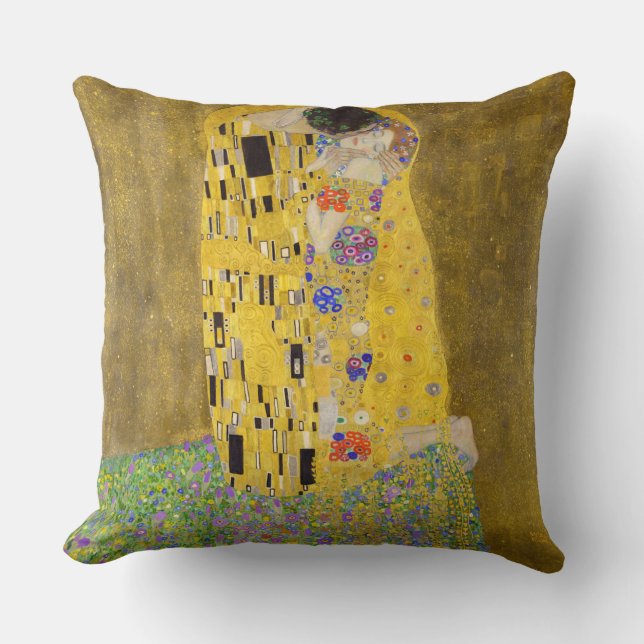 The Kiss by Gustav Klimt Cushion (Front)