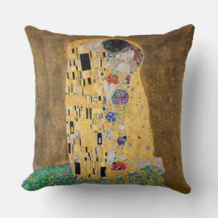The Kiss by Gustav Klimt Cushion