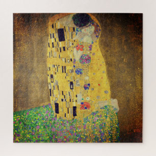 The Kiss by Gustav Klimt, detail 1 Jigsaw Puzzle