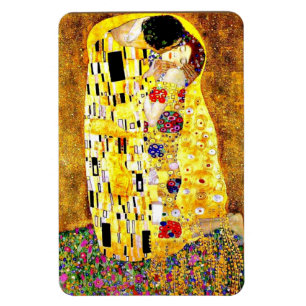 The Kiss by Gustav Klimt, fine art Magnet