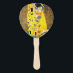 The Kiss by Gustav Klimt Hand Fan<br><div class="desc">Please visit my store for more interesting design and more colour choice => zazzle.com/colorfulworld*</div>