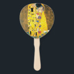 The Kiss by Gustav Klimt Hand Fan<br><div class="desc">Please visit my store for more interesting design and more colour choice => zazzle.com/colorfulworld*</div>