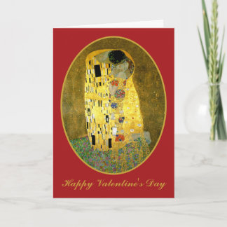 The Kiss by Gustav Klimt Holiday Card