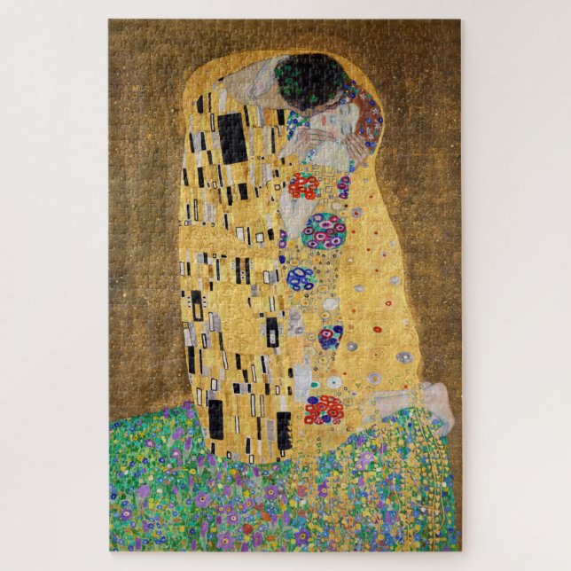 The Kiss by Gustav Klimt Jigsaw Puzzle  (Vertical)