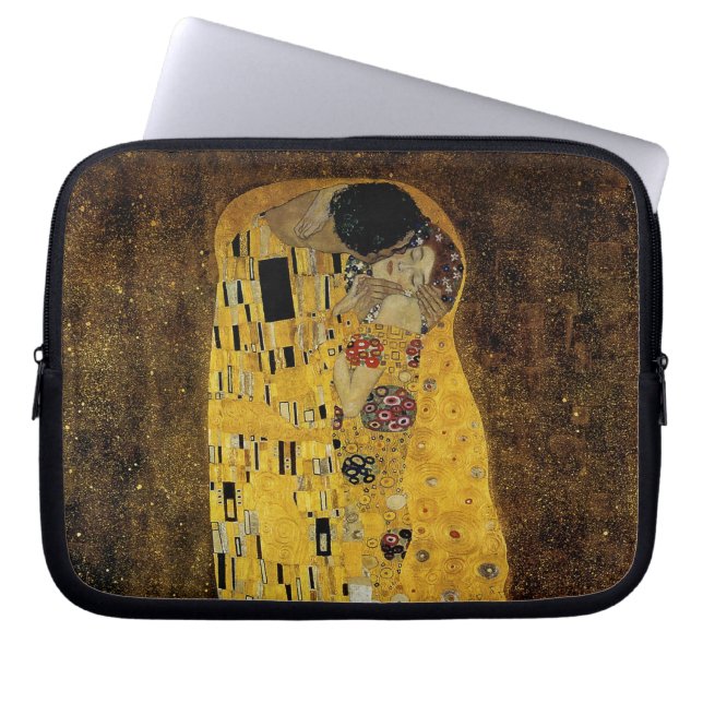 The Kiss by Gustav Klimt Laptop Sleeve (Front)
