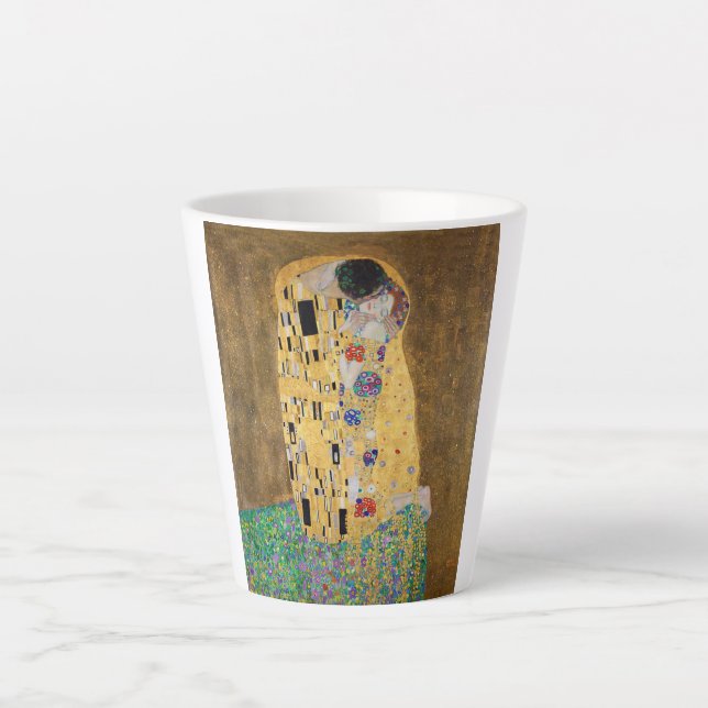 The Kiss by Gustav Klimt  Latte Mug (Front)