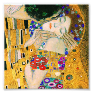 The Kiss by Gustav Klimt Photo Print
