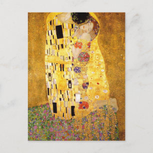 The Kiss by Gustav Klimt Postcard