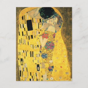 The Kiss by Gustav Klimt Postcard