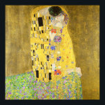 The Kiss by Gustav Klimt Poster<br><div class="desc">This is a digitally enhanced print of the antique 1913 painting by Art Nouveau artist Gustav Klimt titled "The Kiss"</div>