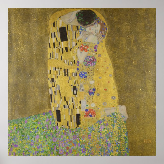 The Kiss by Gustav Klimt - poster (Front)