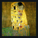 The Kiss by Gustav Klimt Poster<br><div class="desc">This is " The Kiss " painted by Gustav Klimt in 1907.</div>