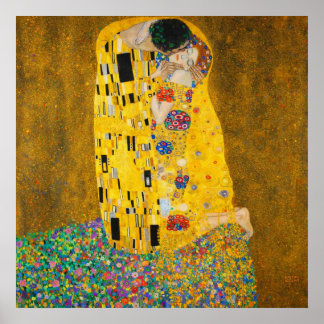 The Kiss by Gustav Klimt Poster