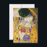 The Kiss by Gustav Klimt RSVP Card<br><div class="desc">The Kiss by Gustav Klimt,  1907</div>