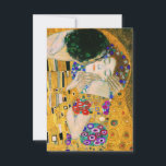 The Kiss by Gustav Klimt RSVP Card<br><div class="desc">The Kiss by Gustav Klimt,  1907</div>