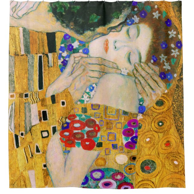 The Kiss by Gustav Klimt Shower Curtain (Front)