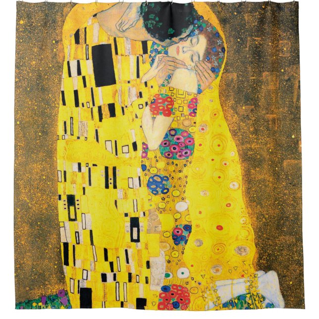 The Kiss by Gustav Klimt Shower Curtain (Front)