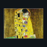 The Kiss by Gustav Klimt,symbolist painter,art Postcard<br><div class="desc">Gustav Klimt (July 14, 1862 – February 6, 1918) was an Austrian symbolist painter and one of the most prominent members of the Vienna Secession movement. Klimt is noted for his paintings, murals, sketches, and other objets d'art. Klimt's primary subject was the female body, [1] and his works are marked...</div>