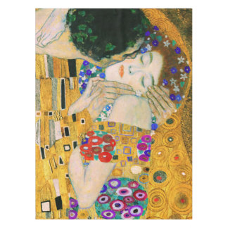 The Kiss by Gustav Klimt Tablecloth