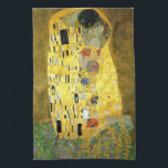 The Kiss by Gustav Klimt Tea Towel<br><div class="desc">The Kiss by Gustav Klimt on o towel to use or hang</div>