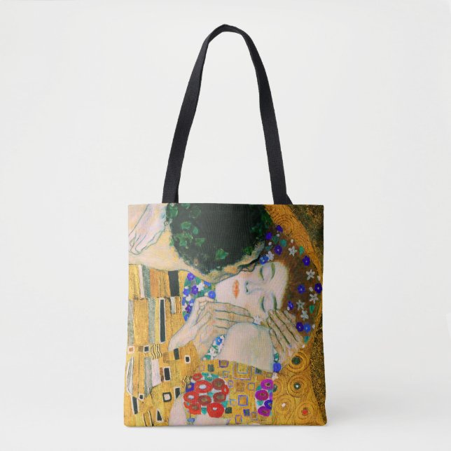 The Kiss by Gustav Klimt Tote Bag (Front)