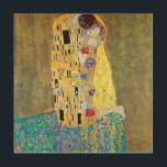 The Kiss by Gustav Klimt, Vintage Art Nouveau<br><div class="desc">The Kiss (Der Kuss) (1907/08) by Gustav Klimt is probably his most famous work. Klimt began work on it in 1907 and it is the highpoint of his so-called 'Golden Period'. The Kiss is a vintage Victorian Era Symbolism fine art love and romance painting featuring a romantic couple in various...</div>